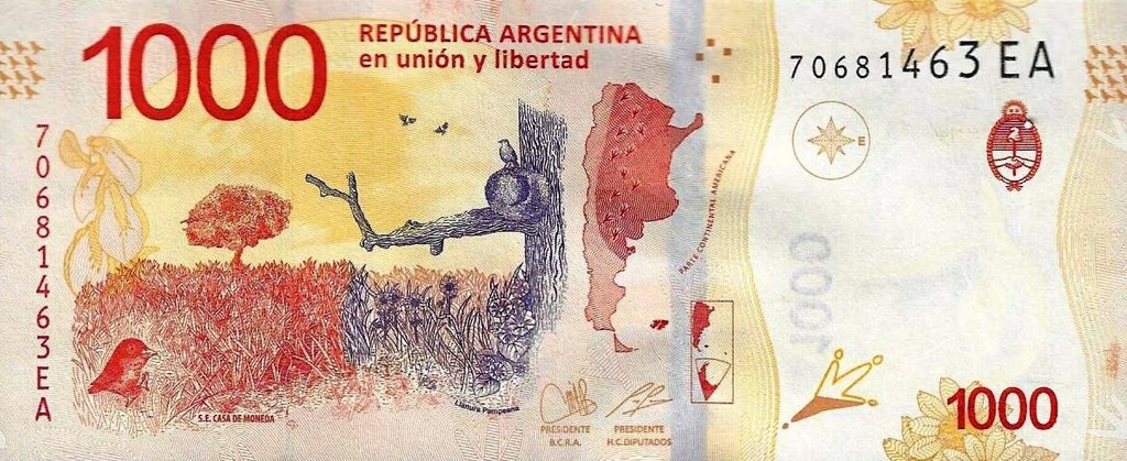 Argentina - 1000 Pesos 2017 (# 366)