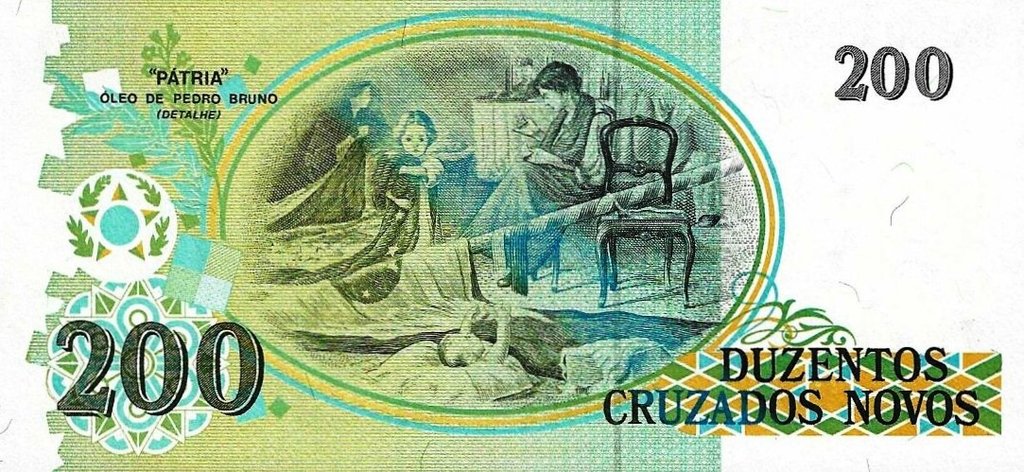 Brasil - 200 Cruzados Novos 1989 (# 221) Substituição