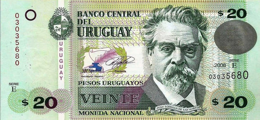 Uruguai - 20 Pesos 2008 (# 86a)