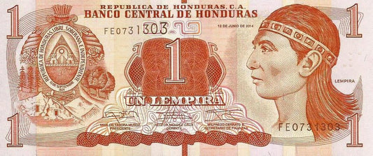 Honduras - 1 Lempira 2014 (# 96b)