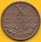 Portugal - X Centavos 1962 (Km# 583)