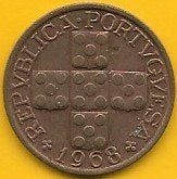 Portugal - XX Centavos 1968 (Km# 584)