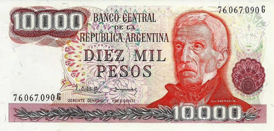 Argentina - 10000 Pesos 1976 (# 306b)