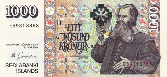 Islandia - 1000 Kronur 2001 (# 59)
