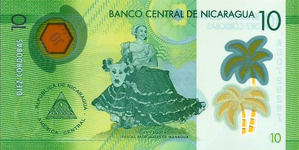 Nicaragua - 10 Cordobas 2015 (# 209)