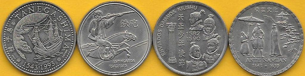Portugal - 200$00 1993 (Km# 665/666/667 e 668) Descobrimentos