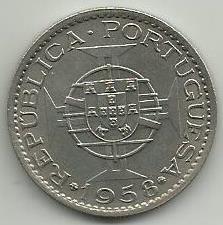 Ìndia Portuguesa - 3$00 1958 (Km# 34)