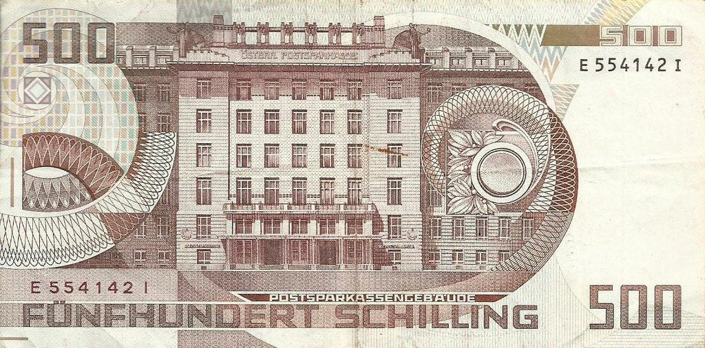 Austria - 500 Schillings 1985 (# 151)