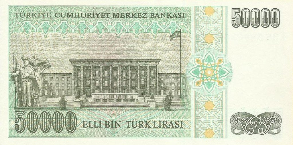 Turquia - 50000 Liras 1995 (# 204)