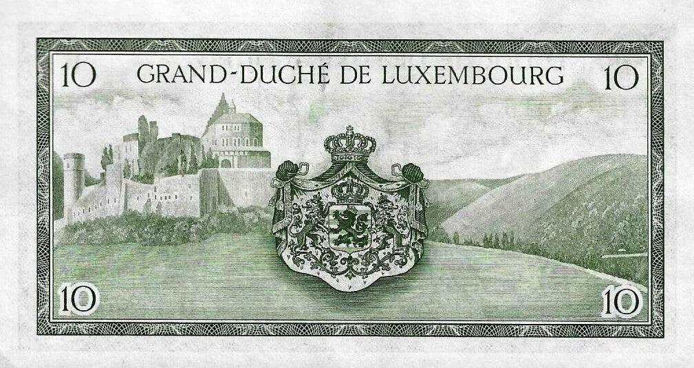 Luxemburgo - 10 Francos 1954 (# 48a)