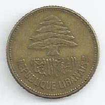 Libano - 25 Piastras 1952 (Km# 16)