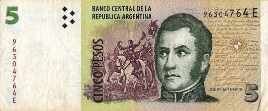 Argentina - 5 Pesos 2003 (# 353)