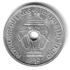 Laos - 20 Centimos 1952 (Km# 5)