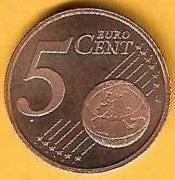 Luxemburgo - 5 Centimos 2004 (Km# 77)