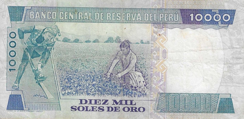 Peru - 10000 Soles Ouro 1981 (# 124)