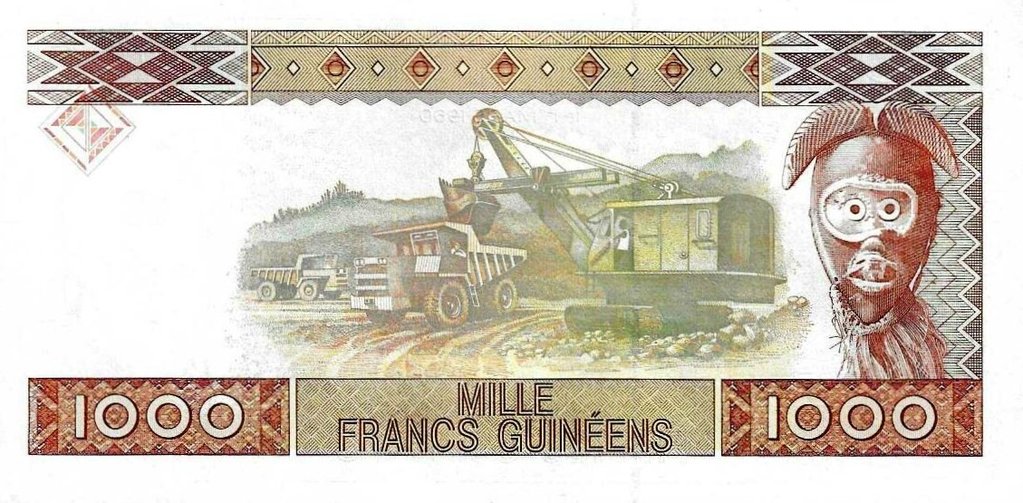 Guiné B. Central - 1000 Francos 1998 (# 37)