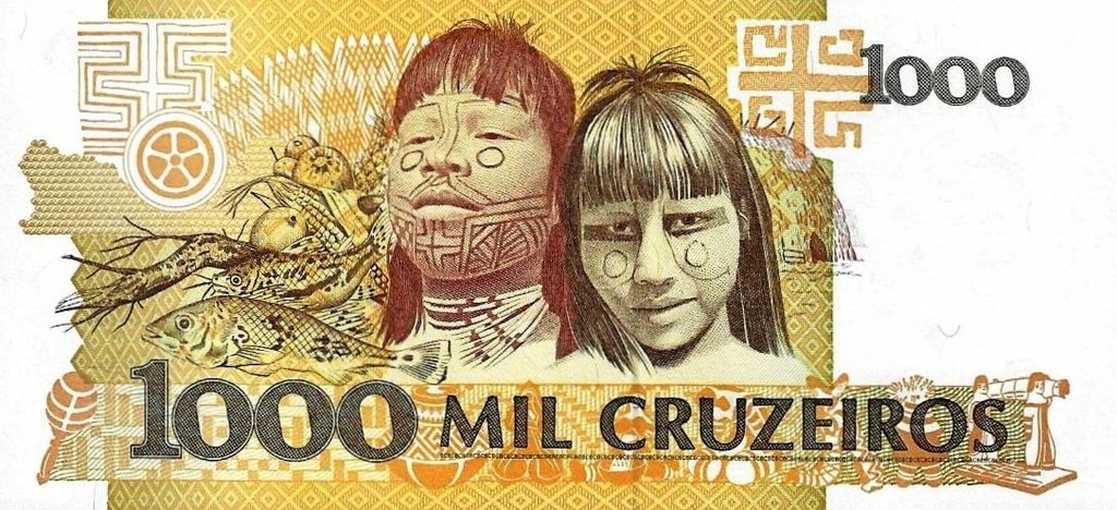 Brasil - 1000 Cruzeiros 1990 (# 231b)