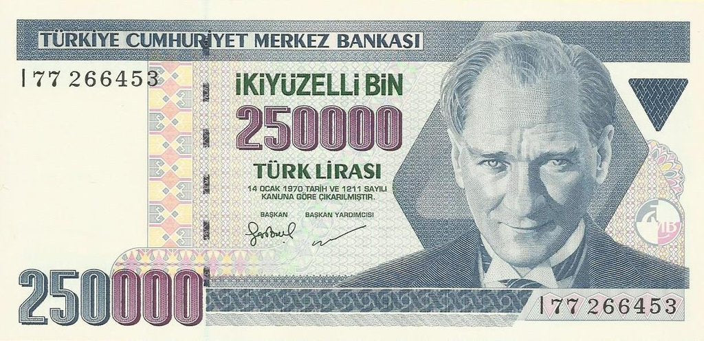 Turquia - 250000 liras 1998 (# 211)