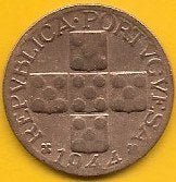 Portugal - XX Centavos 1944 (Km# 584)