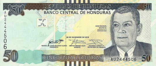 Honduras - 50 Lempiras 2016 (# ...)