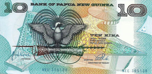 Papua N. Guiné - 10 Kina 1998 (# 9e)