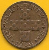 Portugal - XX Centavos 1964 (Km# 584)