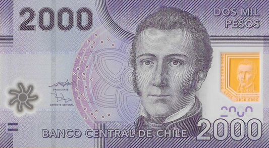 Chile - 2000 Pesos 2009 (# 162a)