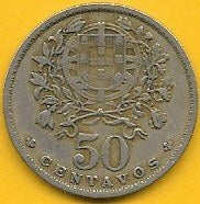 Portugal - 50 Centavos 1961 (Km# 577)
