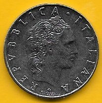 Itália - 50 Liras 1975 (Km# 95)