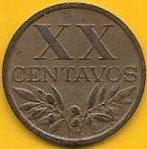 Portugal - XX Centavos 1964 (Km# 584)