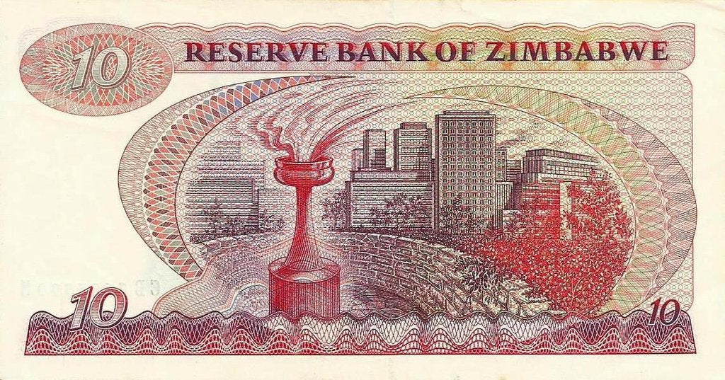 Zimbabwé - 10 Dolares 1994 (# 3e)