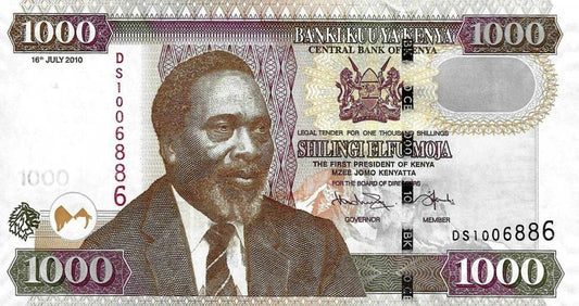 Quenia - 1000 Shillings 2010 (# 51e)