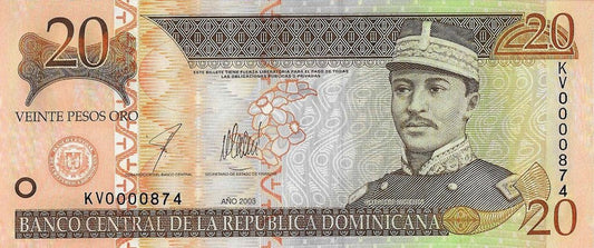 Rep. Dominicana - 20 Pesos 2003 (# 169c)