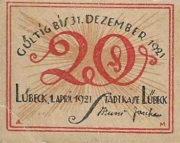 Alemanha - 20 Pfennig 1921 (# SS831)