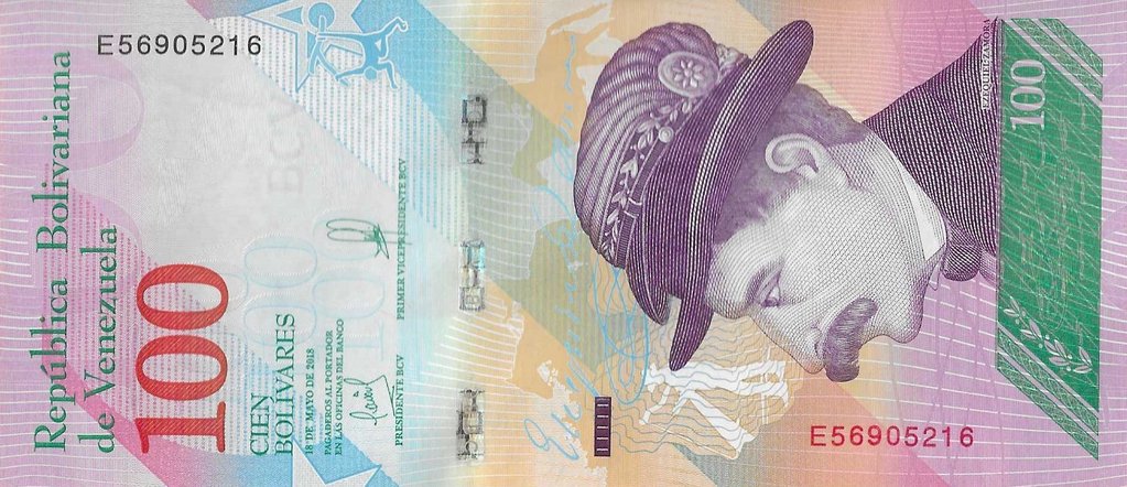 Venezuela - 100 Bolivares 2018 (# 106c)