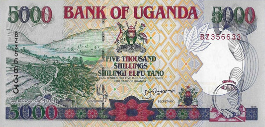 Uganda - 5000 Shillings 1998 (# 37b)