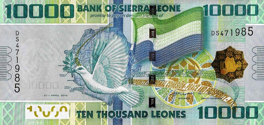 Serra Leoa - 10000 Leones 2010 (# 33b)
