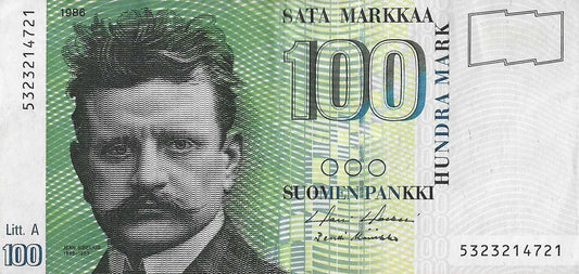 Finlandia - 100 Markka 1986 (# 119)