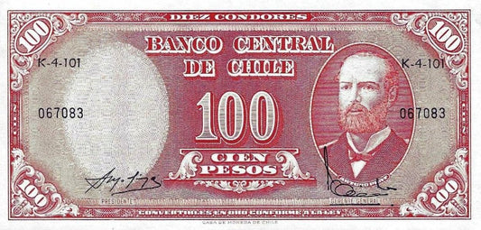 Chile - 100 Pesos 1960 (# 127a)