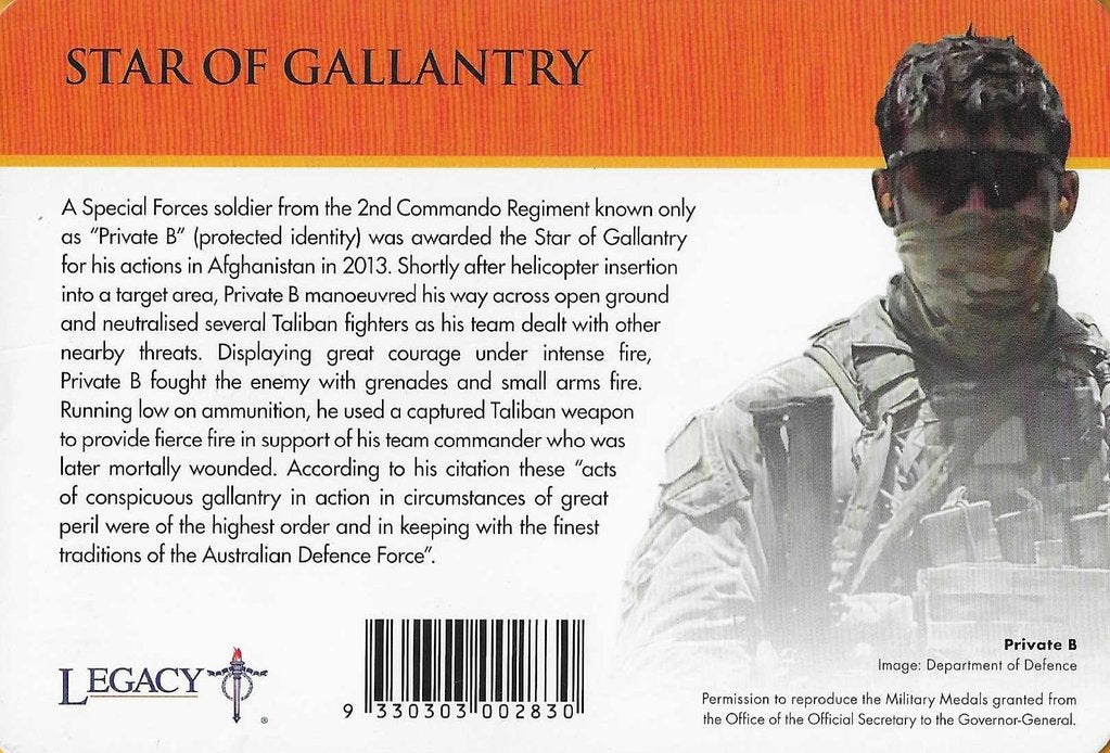 Australia - 20 Centimos 2017 (Km# ..) Star of Galantery