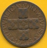 Portugal - XX Centavos 1955 (Km# 584)