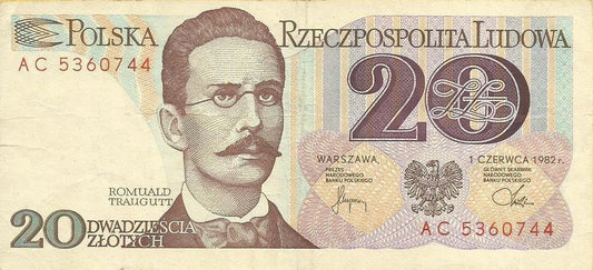 Polonia - 20 Zlotych 1982 (# 149a)