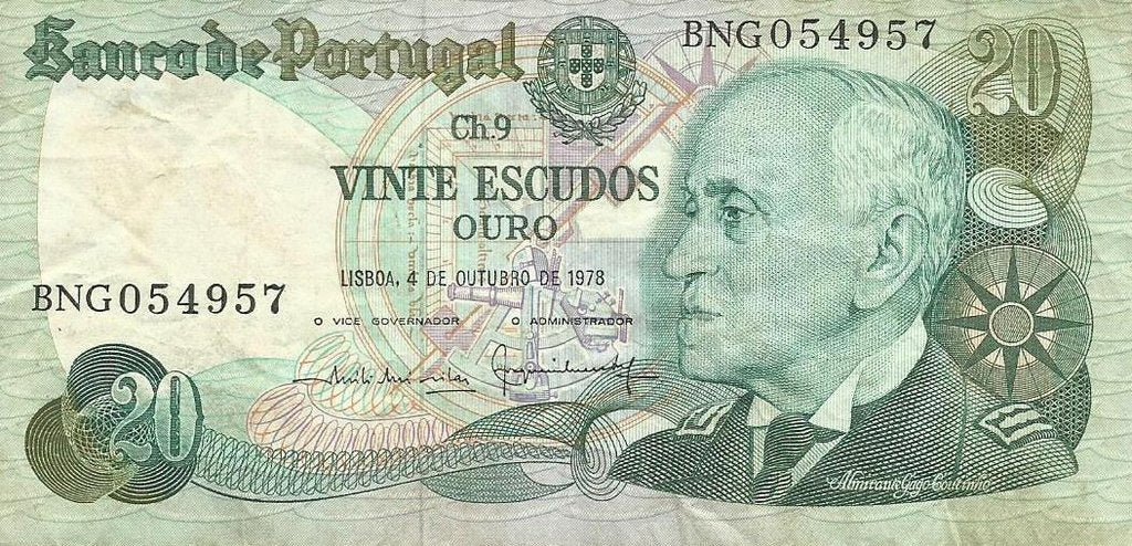 Portugal - 20$00 1978 (# 176b)