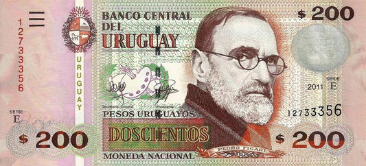 Uruguai - 200 Pesos 2011 8# 89c)
