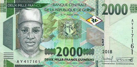 Guiné B. Central - 2000 Francos 2018 (# 48Aa)