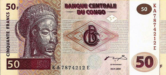 Congo - 50 Francos 2000 (# 91a)