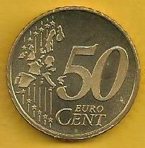 Luxemburgo - 50 Centimos 2004 (Km# 80)