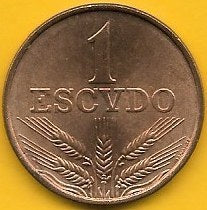 Portugal - 1$00 1973 (Km# 597)