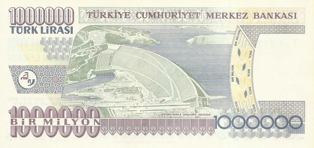 Turquia - 1000000 Liras 2002 (# 213)