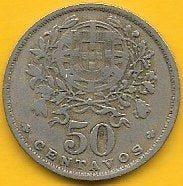 Portugal - 50 Centavos 1959 (Km# 577)